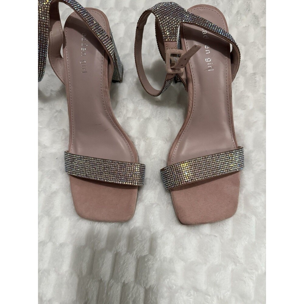 Madden Girl Women's Siren Platform Sandal, Style# SIRE01J1, Size 9, Blush/Silver